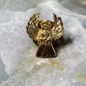 Gold Angel Lapel Pin